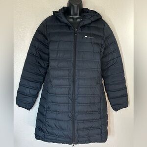 Columbia Women's Mid-length Lightweight Puffer Jacket Coat with Hood Sz M